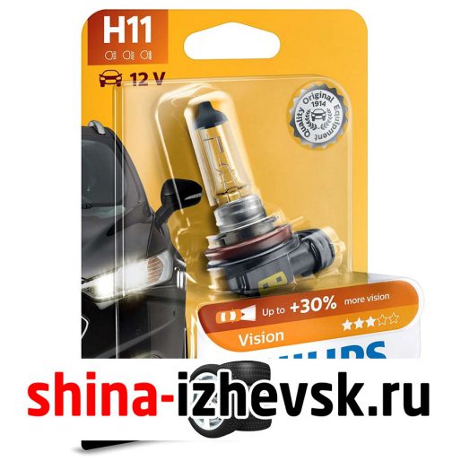 Лампа галогеновая PHILIPS — H11-55 Вт-3200К, 1 шт. в Ижевске